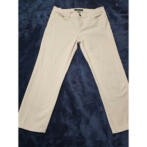 Ralph Lauren cream  LRL jeans 4P petite classy casual lauren jean co white